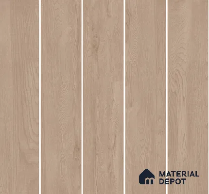 Wood Floor Tile TL 06114 Classic Grey 1200 x 200 mm Vitrified Matte Finish - 9 mm | 12 Random Design | Suitable For Living Room, Bedroom, Kitchen | 2-3 mm Spacer is Mandatory