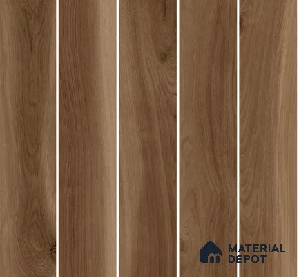 Wood Floor Tile TL 06116 Nordic Hazel 1200 x 200 mm Vitrified Matte Finish - 9 mm | 12 Random Design | Suitable For Living Room, Bedroom, Kitchen | 2-3 mm Spacer is Mandatory
