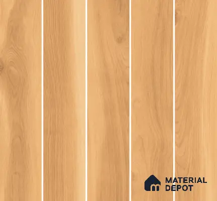Wood Floor Tile TL 06117 Nordic Honey 1200 x 200 mm Vitrified Matte Finish - 9 mm | 12 Random Design | Suitable For Living Room, Bedroom, Kitchen | 2-3 mm Spacer is Mandatory