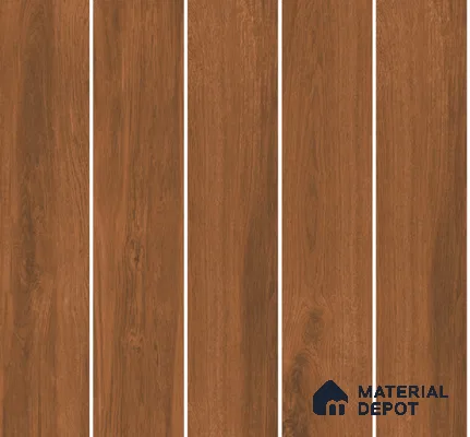 Wood Floor Tile TL 06106 6601 1200 x 200 mm Vitrified Matte Finish - 9 mm | 18 Random Design | Suitable For Living Room, Bedroom, Kitchen | 2-3 mm Spacer is Mandatory (Sample)