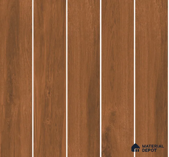 Wood Floor Tile TL 06106 6601 1200 x 200 mm Vitrified Matte Finish - 9 mm | 18 Random Design | Suitable For Living Room, Bedroom, Kitchen | 2-3 mm Spacer is Mandatory (Sample)