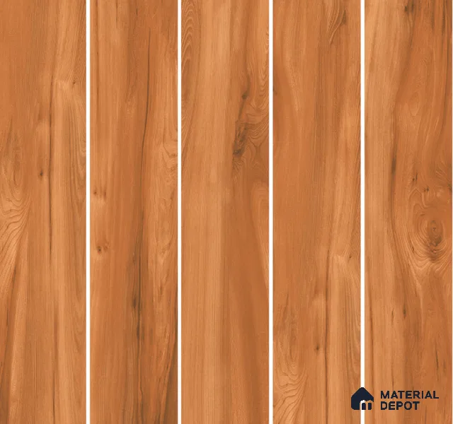 Wood Floor Tile TL 06103 5402 1200 x 200 mm Vitrified Matte Finish - 9 mm | 6 Random Design | Suitable For Living Room, Bedroom, Kitchen | 2-3 mm Spacer is Mandatory (Sample)