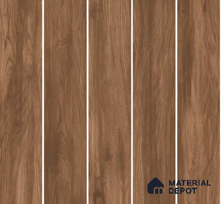 Wood Floor Tile TL 06105 5701 1200 x 200 mm Vitrified Matte Finish - 9 mm | 6 Random Design | Suitable For Living Room, Bedroom, Kitchen | 2-3 mm Spacer is Mandatory (Sample)