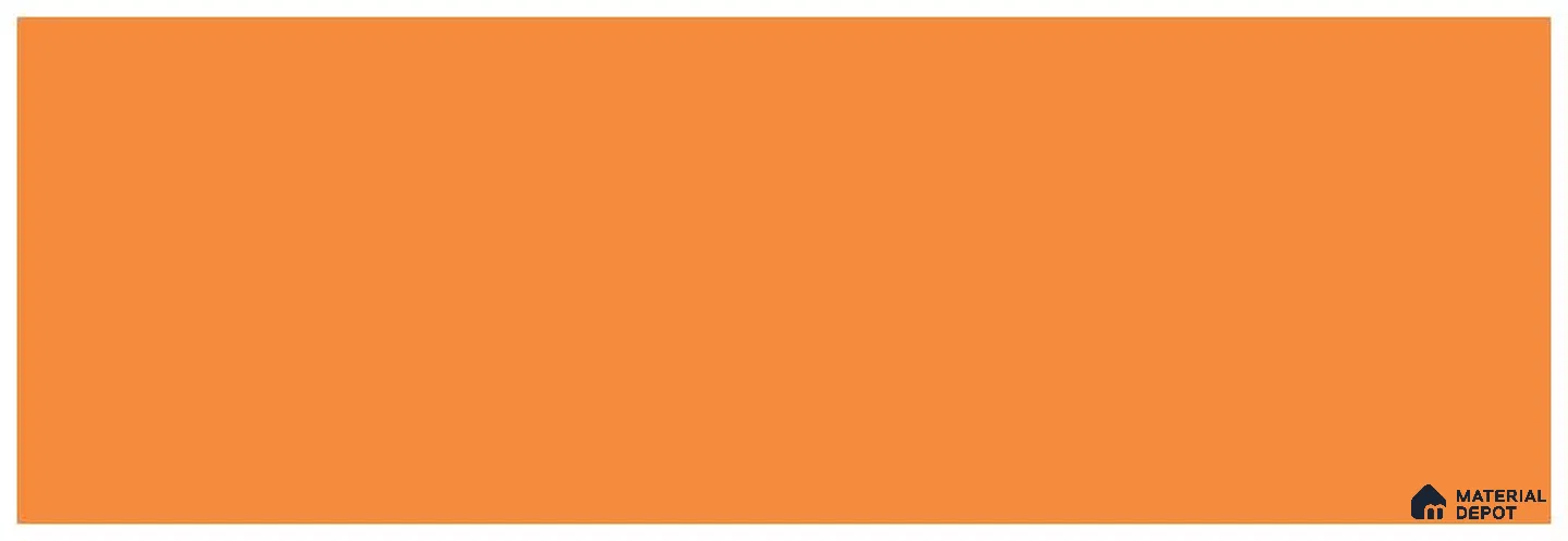 146 HG Fiesta Orange 8 ft x 4 ft High Gloss Plain Color Finish Laminate - 1 mm | Suitable for Living Room, Kitchen, Office