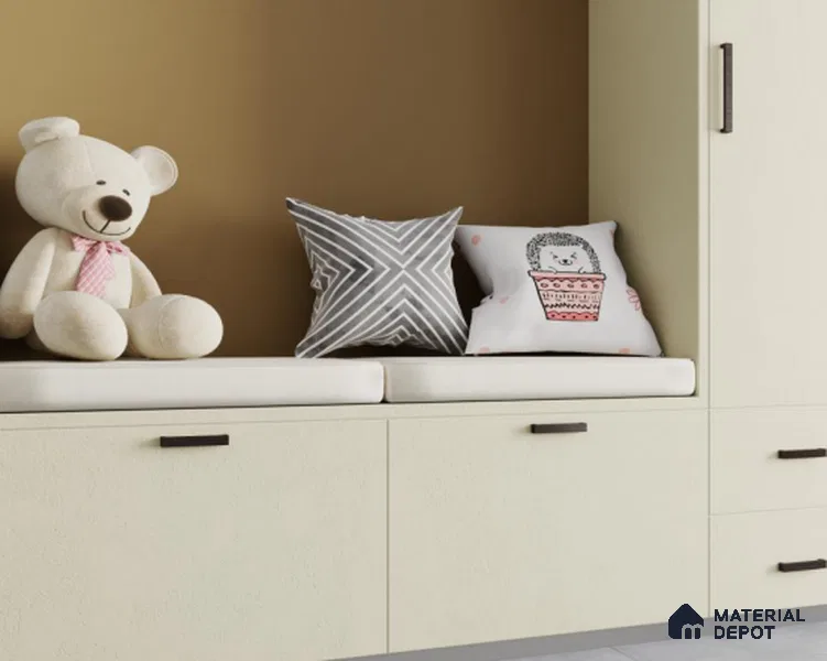 Stone Look ST 3832 Apricot Glow 8 ft x 4 ft Stone Finish Decorative Laminate - 1 mm | Suitable for Bedroom, TV Unit, Wardrobe