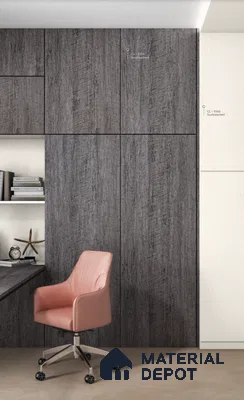 Wooden Look LM 02472 Beech Wood Grey 8 ft x 4 ft Splendid Finish Decorative Laminate - 1 mm | Suitable for TV Unit, Wardrobe, Kitchen Cabinets