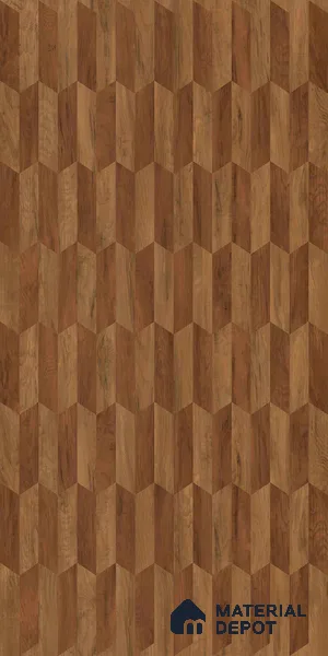 Patterned Look LM 02456 Harvest Wood Arrow Decor 8 ft x 4 ft Handcrafted Veneer Finish Decorative Laminate - 1 mm | Suitable for Bedroom, TV Unit, Wardrobe