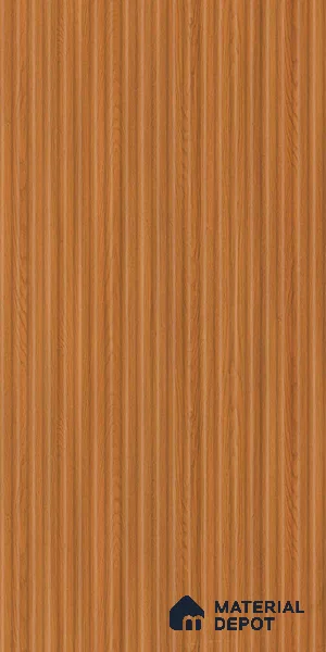 Wooden Fluted LM 02417 Maple Wood 8 ft x 4 ft Texture Finish Decorative Laminate - 1 mm | Suitable for TV Unit,Wardrobe, Kitchen Cabinets