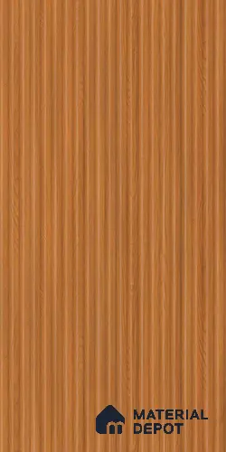 Wooden Fluted LM 02417 Maple Wood 8 ft x 4 ft Texture Finish Decorative Laminate - 1 mm | Suitable for TV Unit,Wardrobe, Kitchen Cabinets