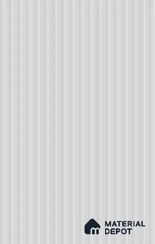 Ash Grey Fluted Solid Color LM 02416 Ash 8 ft x 4 ft Texture Finish Decorative Laminate - 1 mm | Suitable for TV Unit,Wardrobe, Kitchen Cabinets