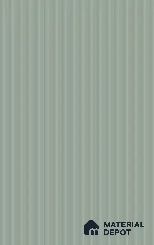 Sage Green Fluted Solid Color LM 02419 Sage Green 8 ft x 4 ft Texture Finish Decorative Laminate - 1 mm | Suitable for TV Unit,Wardrobe, Kitchen Cabinets