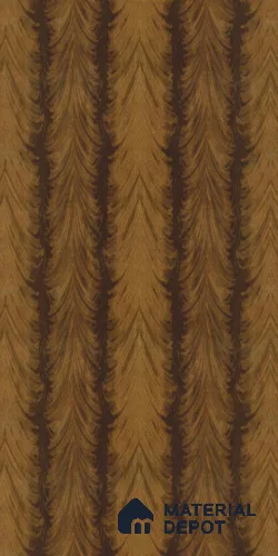 Patterned Look LM 02572 Pampus Mahagony 8 ft x 4 ft Crotch Veneer Finish Decorative Laminate - 1 mm | Suitable for Bedroom, TV Unit, Wardrobe