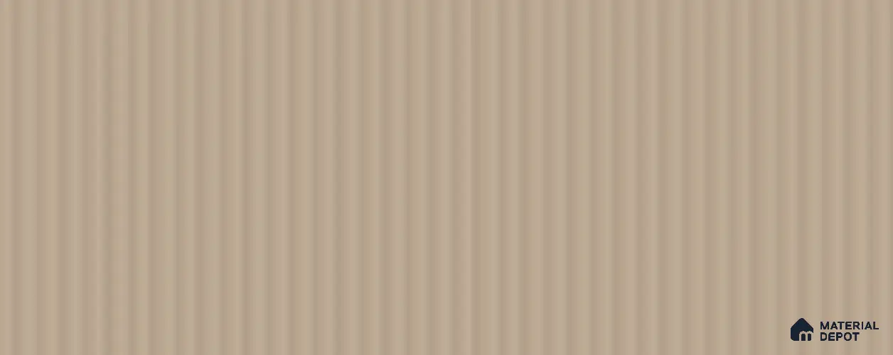 Taupe Beige Fluted Solid Color LM 02428 Gobi Dunes 8 ft x 4 ft Texture Finish Decorative Laminate - 1 mm | Suitable for TV Unit,Wardrobe, Kitchen Cabinets