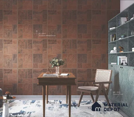 Wooden Look LM 02449 Jacobean Wood Decor 8 ft x 4 ft Texture Finish Decorative Laminate - 1 mm | Suitable for TV Unit, Wardrobe, Kitchen Cabinets