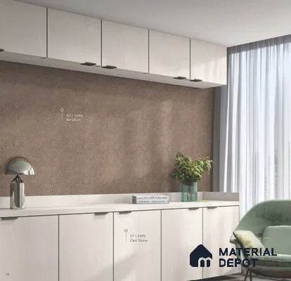 LM 02423 Cast Stone 8 ft x 4 ft Texture Finish Decorative Laminate - 1 mm | Suitable for TV Unit, Wardrobe, Kitchen Cabinets