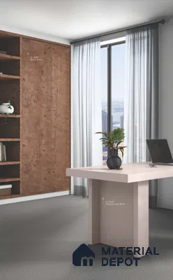 Wooden Look LM 02485 Rustic Brown 8 ft x 4 ft Texture Finish Decorative Laminate - 1 mm | Suitable for TV Unit, Wardrobe, Kitchen Cabinets