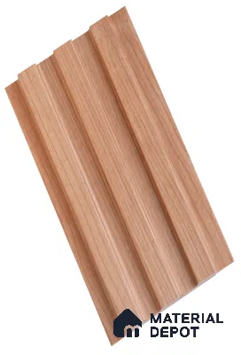 PN 02247 Wood Finish Beige MDF Louvers/Panels | 8 ft x 5 inch - 18 mm