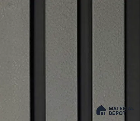 Grey Charcoal Louvers/Panels Slat Vol 5 Series | 9 ft x 5 inch - 12 mm | Leather 10