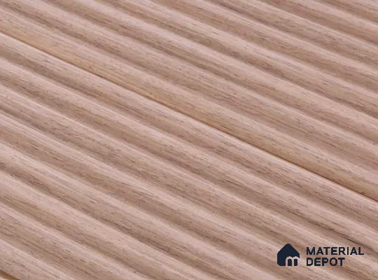 Brown Wooden Louver PN 05715 9 ft x 5 inch Solid Wood Panel - 12 mm | Suitable for Feature Wall, TV Unit & Living Room | Width is Subjected to 5% Variation