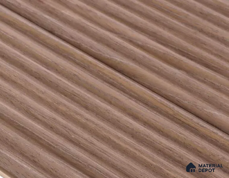 Brown Wooden Louver PN 05716 9 ft x 5 inch Solid Wood Panel - 12 mm | Suitable for Feature Wall, TV Unit & Living Room | Width is Subjected to 5% Variation
