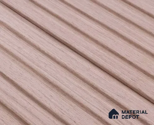 Brown Wooden Louver PN 05720 9 ft x 5 inch Solid Wood Panel - 12 mm | Suitable for Feature Wall, TV Unit & Living Room | Width is Subjected to 5% Variation