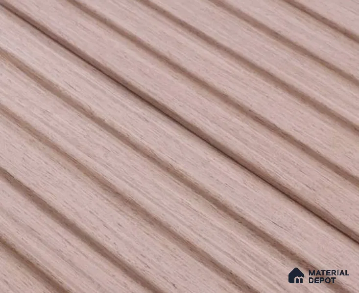 Brown Wooden Louver PN 05720 9 ft x 5 inch Solid Wood Panel - 12 mm | Suitable for Feature Wall, TV Unit & Living Room | Width is Subjected to 5% Variation