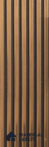 Brown Metallic Louver PN 00479 9.5 ft x 3.8 inch Charcoal Panel - 6 mm | Suitable for Feature Wall, TV Unit & Living Room | Width is Subjected to 5% Variation