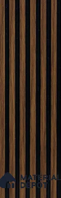 Brown Wooden Louver PN 00482 9.5 ft x 3.8 inch Charcoal Panel - 6 mm | Suitable for Feature Wall, TV Unit & Living Room | Width is Subjected to 5% Variation