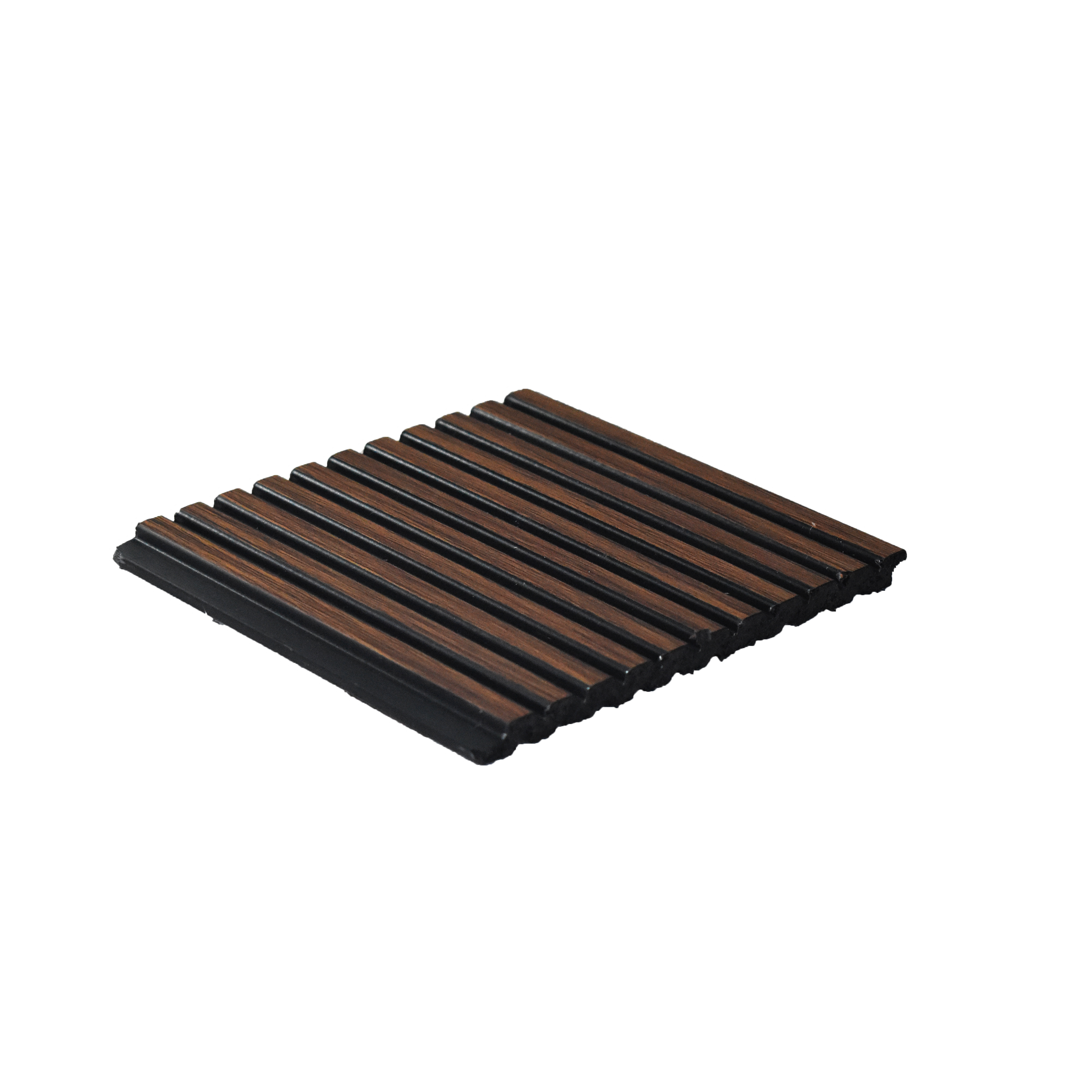 Brown Wooden Louver PN 00482 9.5 ft x 3.8 inch Charcoal Panel - 6 mm | Suitable for Feature Wall, TV Unit & Living Room | Width is Subjected to 5% Variation