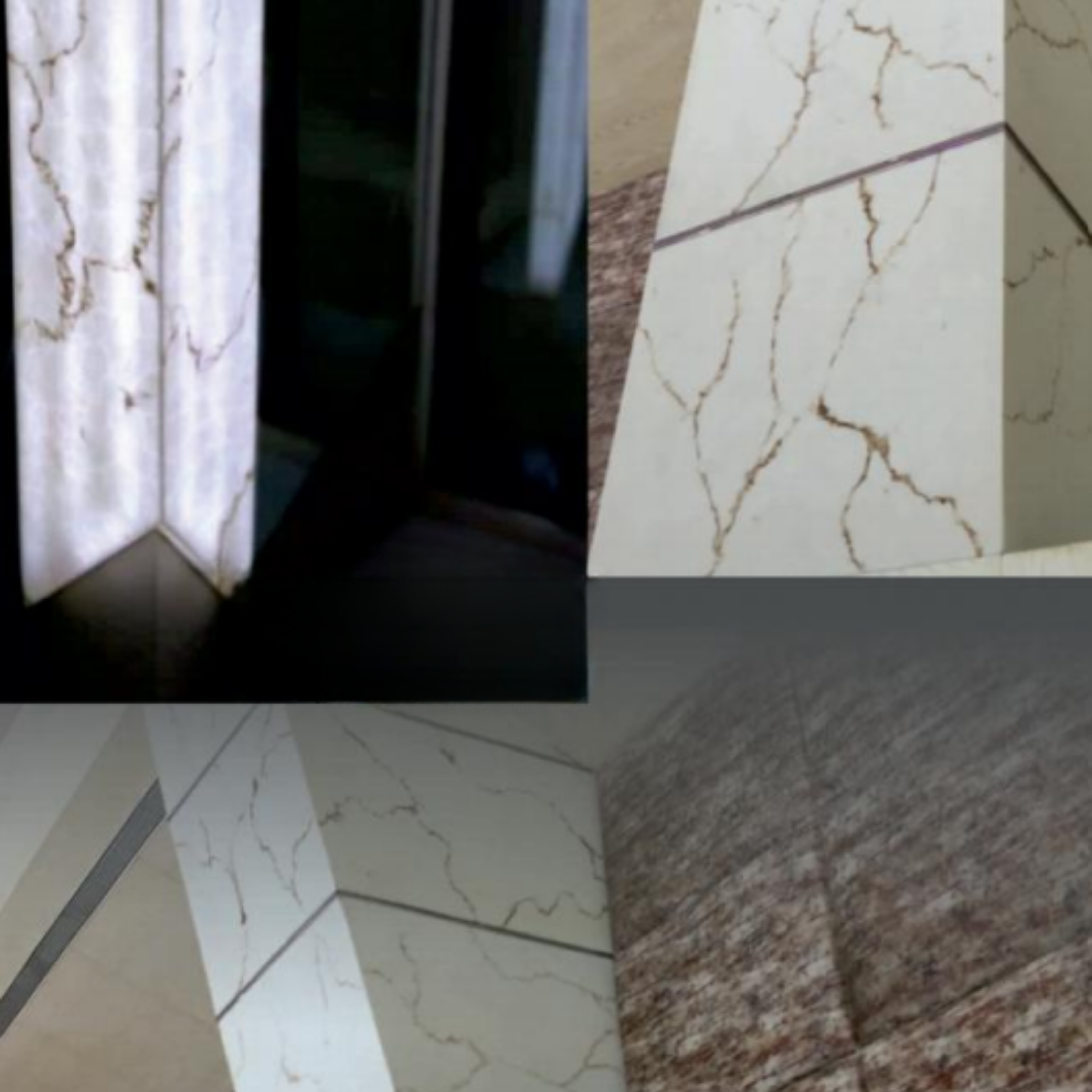 White Marble Look Alabaster Sheet/Panel 8 ft x 4 ft - 6 mm | PN 03059 | Suitable for Pooja Room, Feature Wall, Foyer, Ceiling & Reception | Width is Subjected to 5% Variation