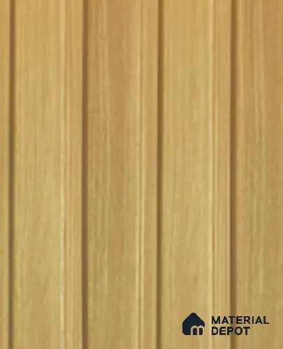 Brown Wooden Louver PN 06152 9.5 ft x 4.6 inch Charcoal Panel - 8 mm | Suitable for Feature Wall, TV Unit & Living Room | Width is Subjected to 5% Variation