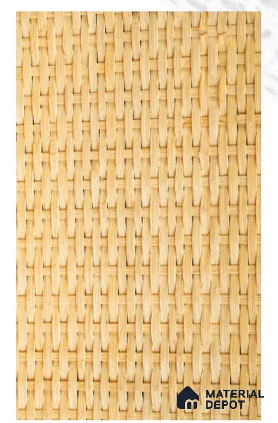 Cream Cane Look LM 13299 Texture Finish Decorative Laminate Roll 25 ft x 2 ft - 1 mm | Suitable for TV Unit, Wardrobe, Kitchen Cabinets