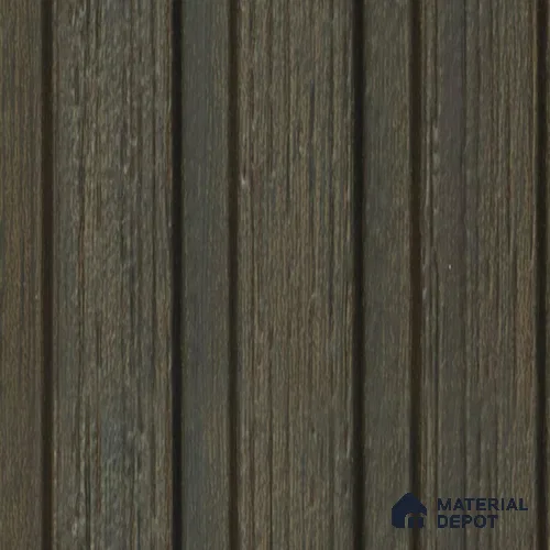 Brown Wooden Louver PN 00642 8 ft x 4.8 inch Charcoal Panel - 11 mm | Suitable for Feature Wall, TV Unit & Living Room | Width is Subjected to 5% Variation