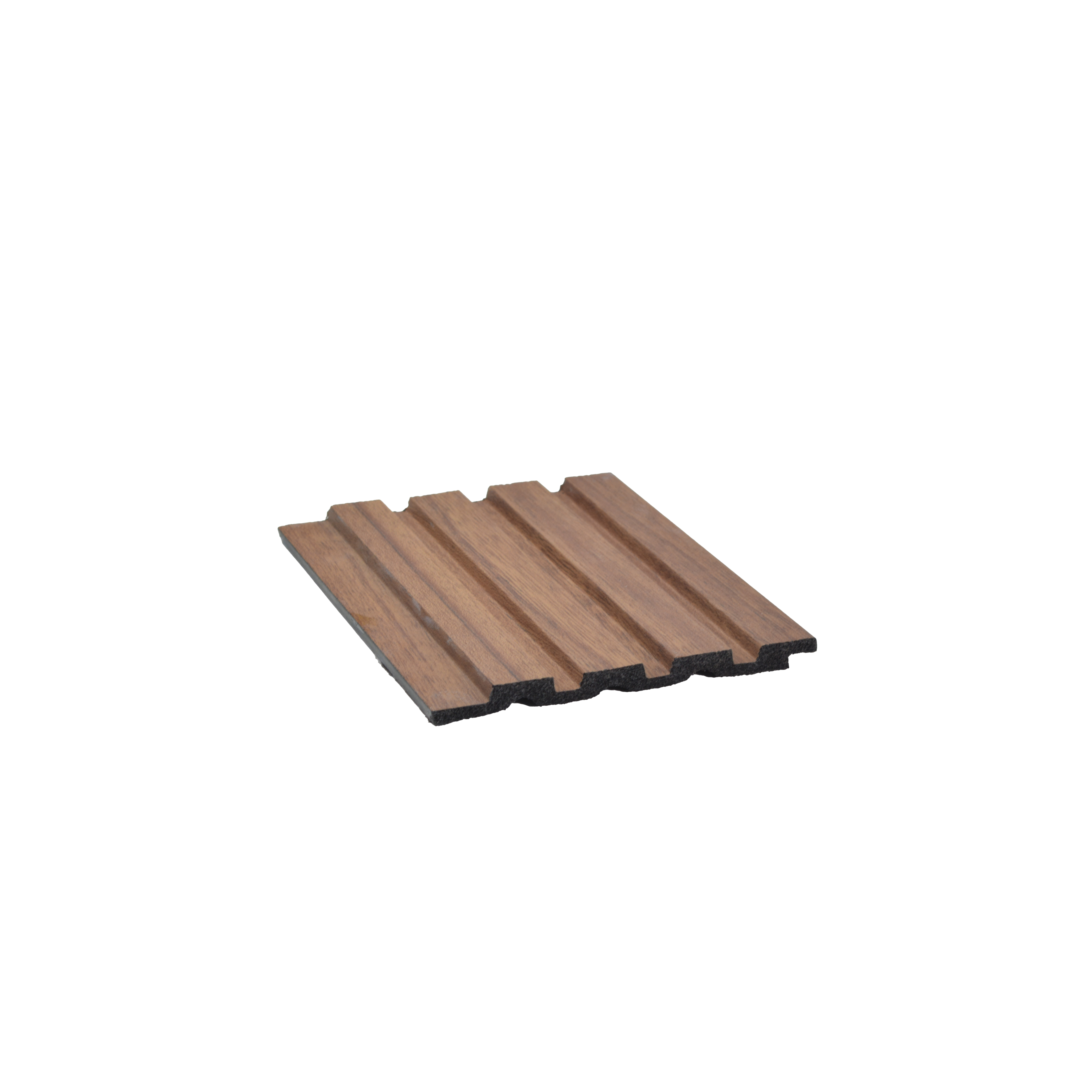 Brown Wooden Louver PN 00647 8 ft x 4.8 inch Charcoal Panel - 11 mm | Suitable for Feature Wall, TV Unit & Living Room | Width is Subjected to 5% Variation