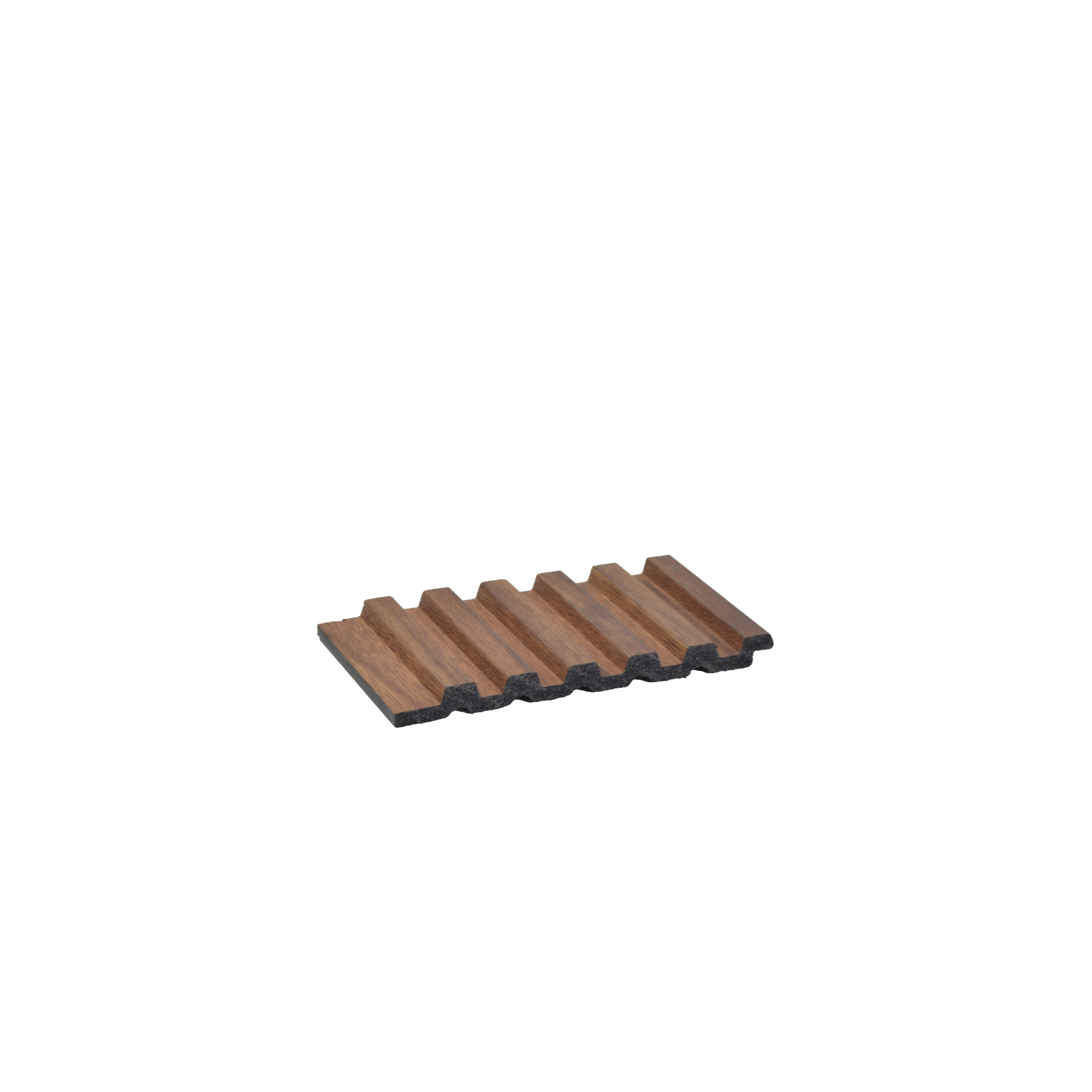 Brown Wooden Louver PN 00648 8 ft x 4.8 inch Charcoal Panel - 11 mm | Suitable for Feature Wall, TV Unit & Living Room | Width is Subjected to 5% Variation
