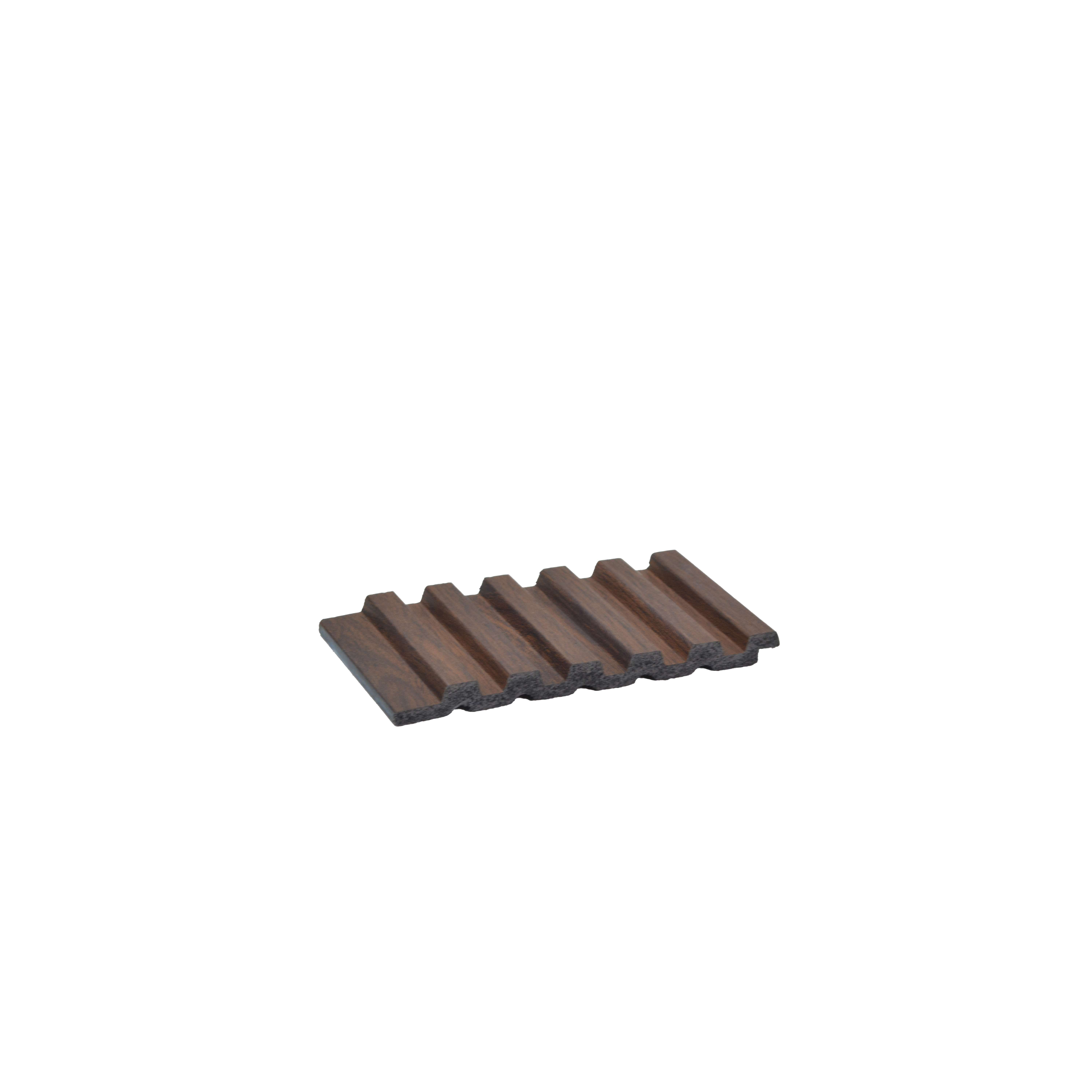 Brown Wooden Louver PN 00651 8 ft x 4.8 inch Charcoal Panel - 11 mm | Suitable for Feature Wall, TV Unit & Living Room | Width is Subjected to 5% Variation