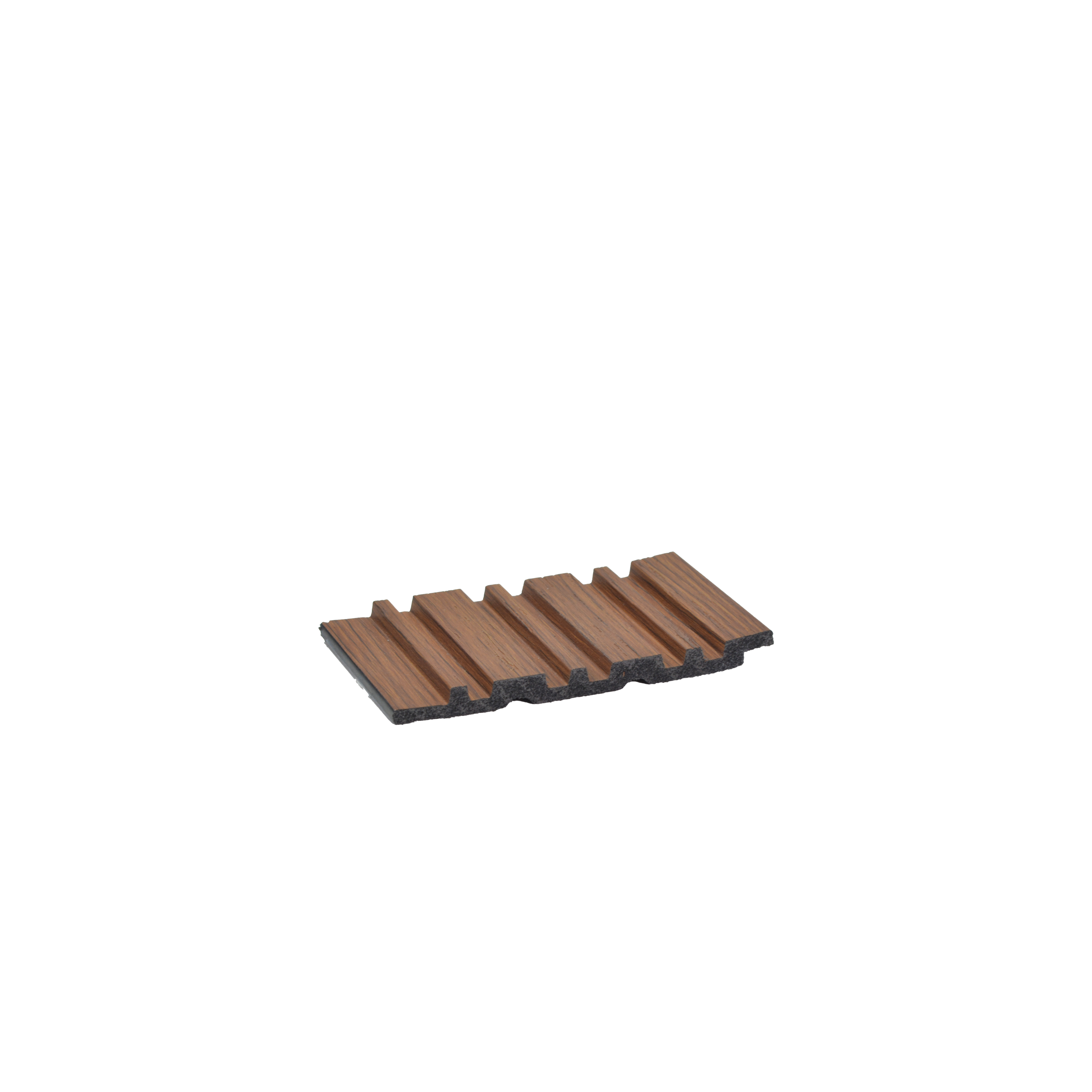 Brown Wooden Louver PN 00652 8 ft x 4.8 inch Charcoal Panel - 11 mm | Suitable for Feature Wall, TV Unit & Living Room | Width is Subjected to 5% Variation