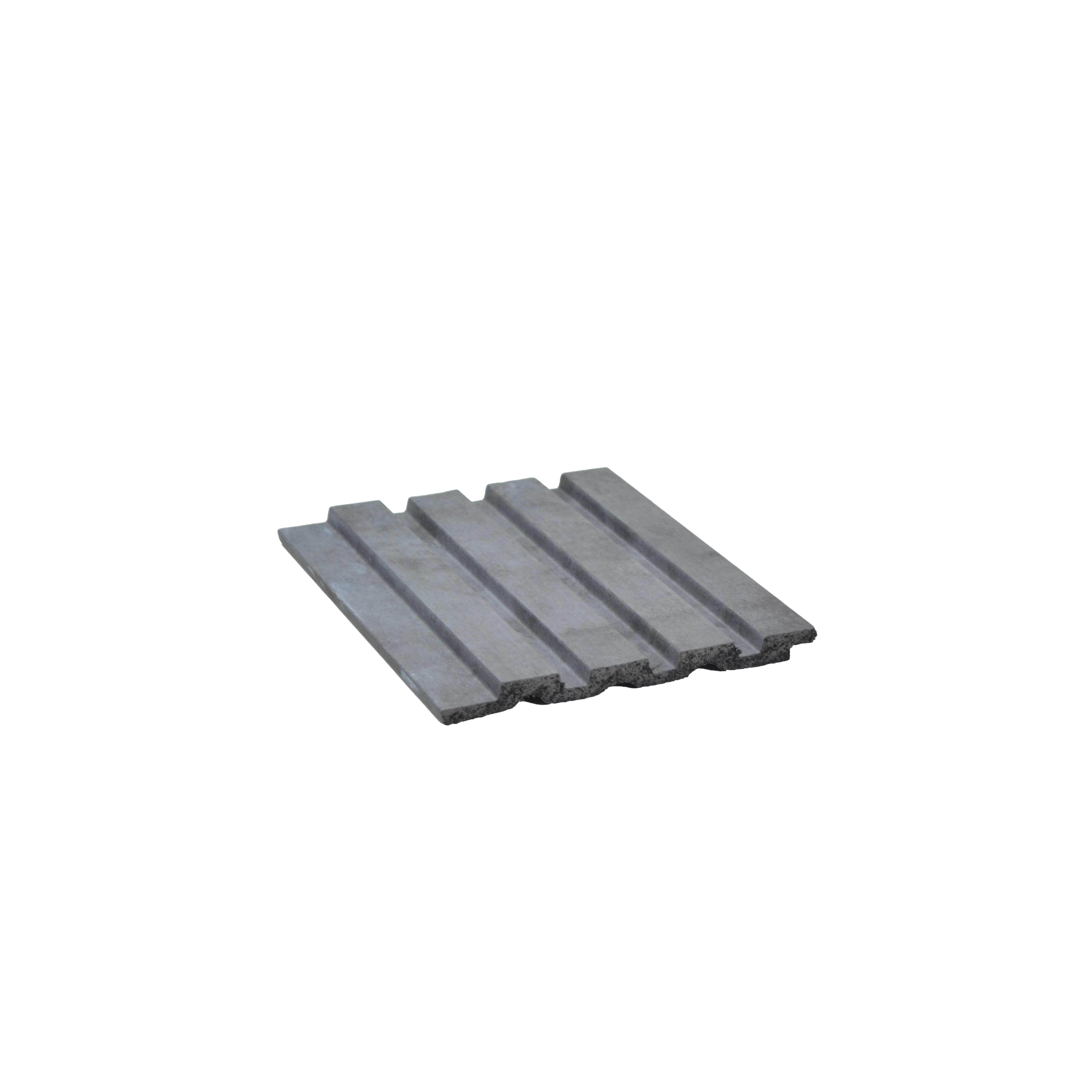 Grey Stone Louver PN 00667 8 ft x 4.8 inch Charcoal Panel - 11 mm | Suitable for Feature Wall, TV Unit & Living Room | Width is Subjected to 5% Variation