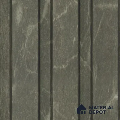 Brown Marble Louver PN 00662 8 ft x 4.8 inch Charcoal Panel - 11 mm | Suitable for Feature Wall, TV Unit & Living Room | Width is Subjected to 5% Variation