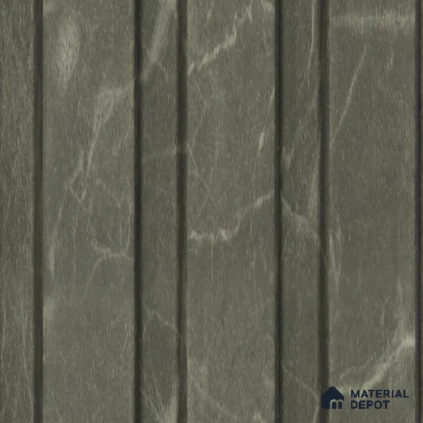Brown Marble Louver PN 00662 8 ft x 4.8 inch Charcoal Panel - 11 mm | Suitable for Feature Wall, TV Unit & Living Room | Width is Subjected to 5% Variation