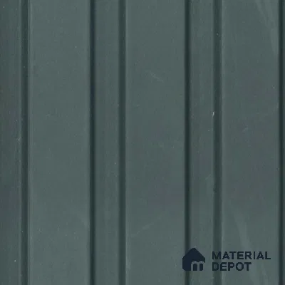 Grey Marble Louver PN 00664 8 ft x 4.8 inch Charcoal Panel - 11 mm | Suitable for Feature Wall, TV Unit & Living Room | Width is Subjected to 5% Variation