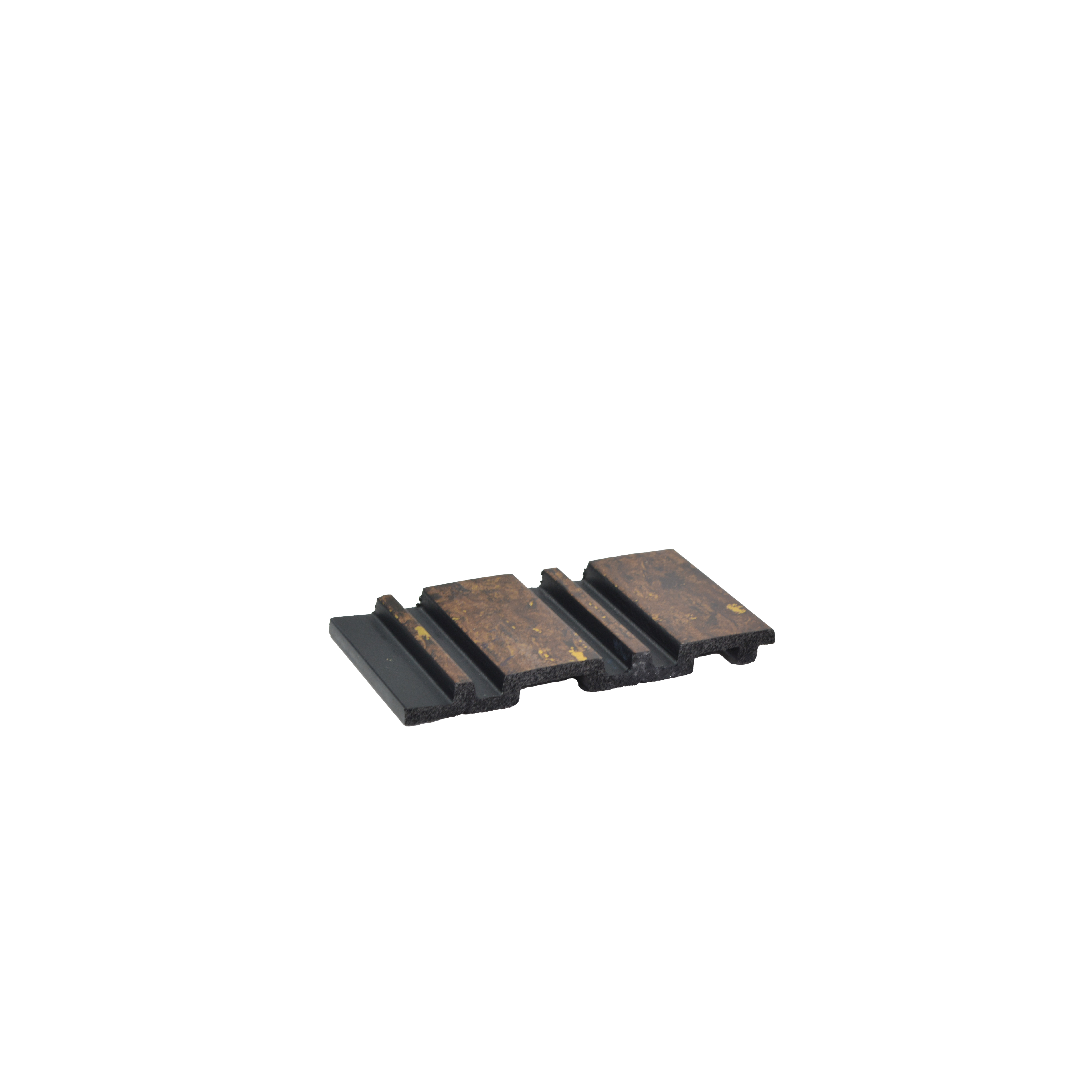 Multi Colour Wooden Louver PN 00658 8 ft x 4.8 inch Charcoal Panel - 11 mm | Suitable for Feature Wall, TV Unit & Living Room | Width is Subjected to 5% Variation