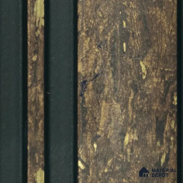 Multi Colour Wooden Louver PN 00658 8 ft x 4.8 inch Charcoal Panel - 11 mm | Suitable for Feature Wall, TV Unit & Living Room | Width is Subjected to 5% Variation