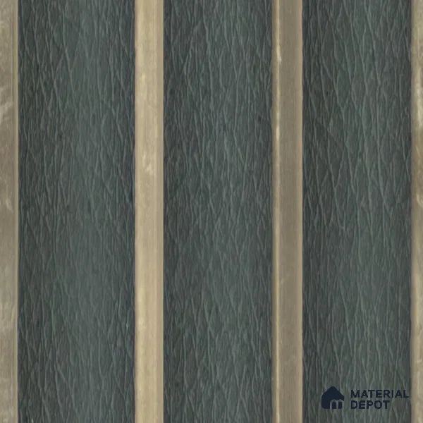 Multi Colour Leather Louver PN 00705 8 ft x 4.8 inch Charcoal Panel - 11 mm | Suitable for Feature Wall, TV Unit & Living Room | Width is Subjected to 5% Variation
