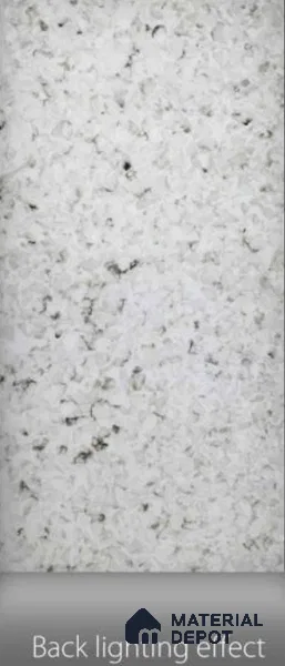 White Stone Look Alabaster Sheet/Panel 8 ft x 4 ft - 8 mm | PN 03102 | Suitable for Pooja Room, Feature Wall, Foyer, Ceiling & Reception | Width is Subjected to 5% Variation