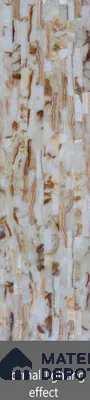 Multi Colour Stone Look Alabaster Sheet/Panel 8 ft x 2 ft - 8 mm | PN 03104 | Suitable for Pooja Room, Feature Wall, Foyer, Ceiling & Reception | Width is Subjected to 5% Variation
