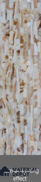 Multi Colour Stone Look Alabaster Sheet/Panel 8 ft x 2 ft - 8 mm | PN 03104 | Suitable for Pooja Room, Feature Wall, Foyer, Ceiling & Reception | Width is Subjected to 5% Variation