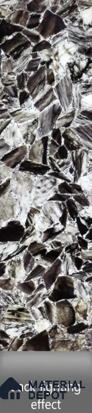 Multi Colour Stone Look Alabaster Sheet/Panel 8 ft x 2 ft - 8 mm | PN 03106 | Suitable for Pooja Room, Feature Wall, Foyer, Ceiling & Reception | Width is Subjected to 5% Variation