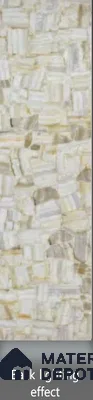 Multi Colour Stone Look Alabaster Sheet/Panel 8 ft x 2 ft - 8 mm | PN 03107 | Suitable for Pooja Room, Feature Wall, Foyer, Ceiling & Reception | Width is Subjected to 5% Variation