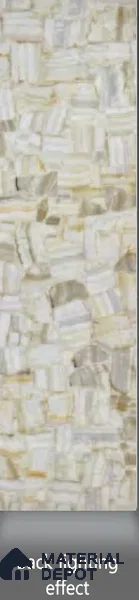 Multi Colour Stone Look Alabaster Sheet/Panel 8 ft x 2 ft - 8 mm | PN 03107 | Suitable for Pooja Room, Feature Wall, Foyer, Ceiling & Reception | Width is Subjected to 5% Variation